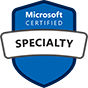 Microsoft certified specialty badge
